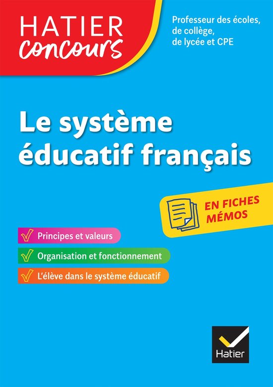 Concours enseignement - Le système éducatif français en f ... - cover