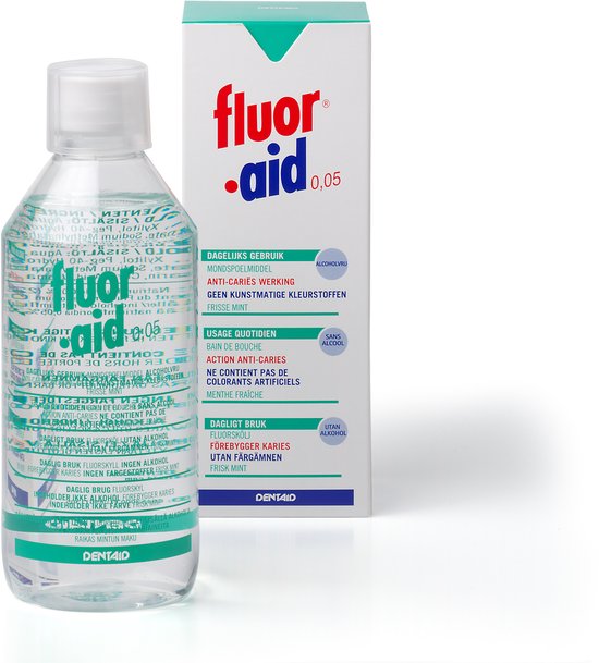 Fluor Aid 0.05 Mondwater - 500 ml