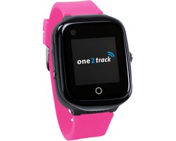 One2track Connect NEO roze | GPS horloge voor kinderen | Bekijk de locatie van je kind. Stel veilige zones in. En videobellen met de leukste smartwatch voor kinderen