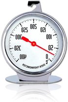 Allecto Plus - Staande roestvrijstalen wijzerplaat-oventhermometer voor BBQ-bakken - Nauwkeurige temperatuurmeting