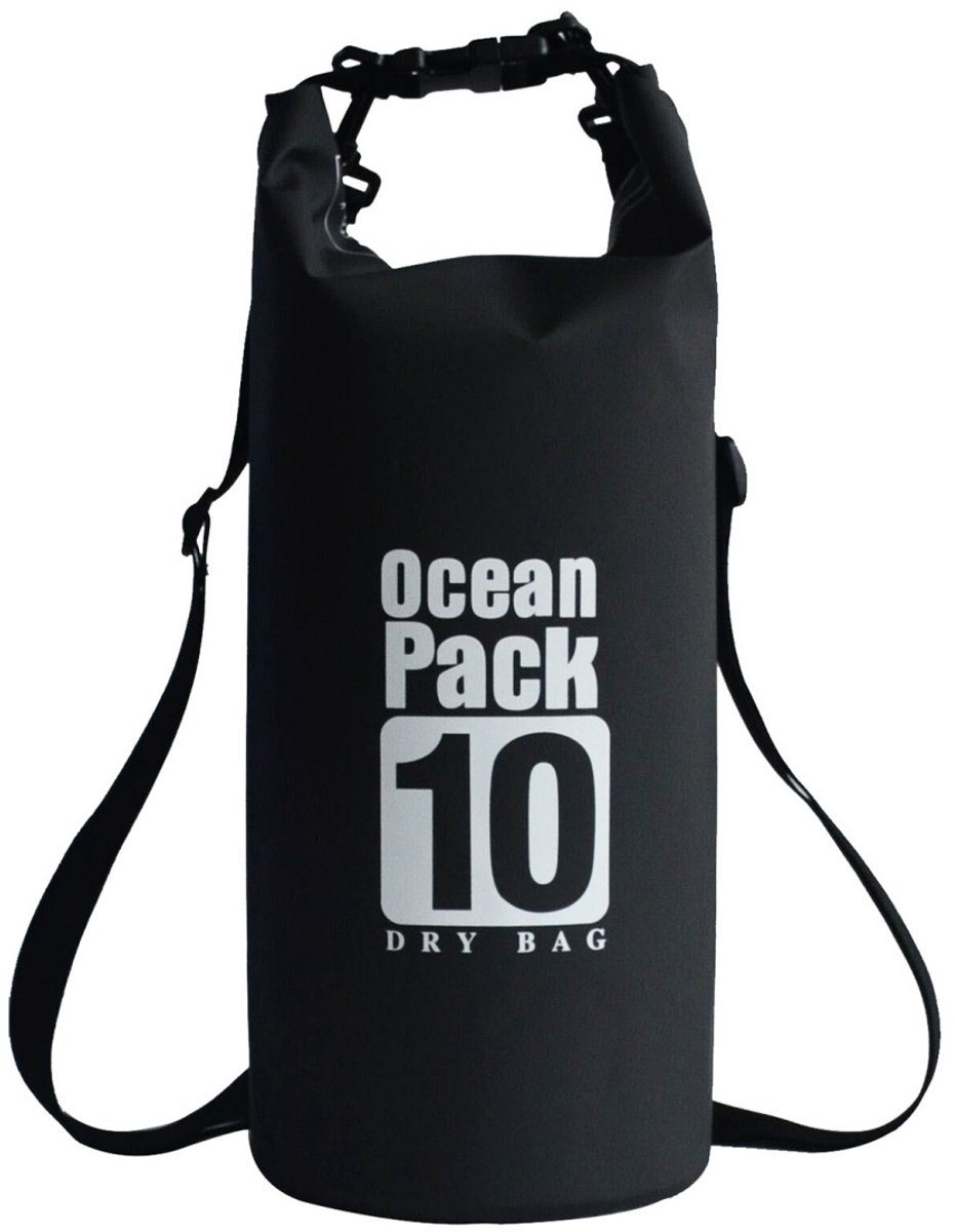 1 stuk - Drijvende waterdichte tas - Waterdichte tas - Ocean Bag - 10 L - voor varen - kajakken - raften - wandelen - kamperen - snowboarden - vissen en backpacken - Zwart