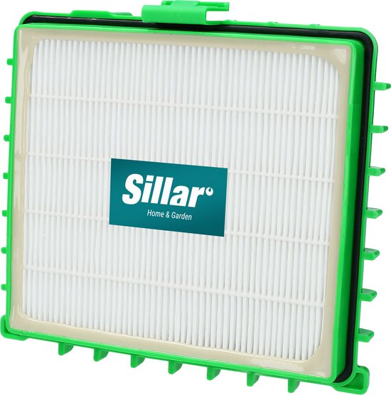 Sillar, stofzuigerfilter, luchtfilter, HEPA-filter, voor droog gebruik, vervanging, geschikt voor Rowenta-stofzuigers uit de series: Silence Force, Silence Force Compact, Silence Force Extreme, X-Trem Power, 16x14,5x2 cm, 1stk