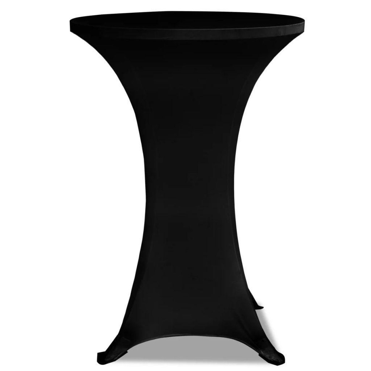 vidaXL Statafelhoes - Stretch - Ø60cm - Zwart - (2 - stuks)