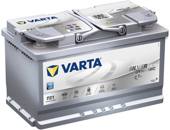 Varta A6 Silver Dynamic AGM XEV Ready 12V 80Ah 800A Auto-accu (F21)