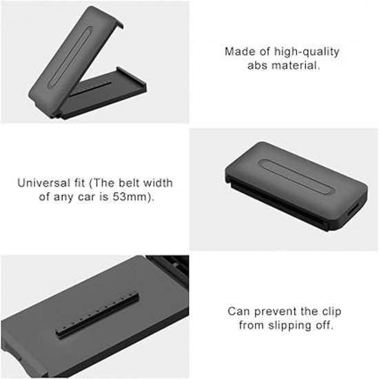 Gordelclip - Gordelclip autostoel -Gordelversteller-gordel clip -Universele schouderriemversteller- Autogordel Versteller -verstelbare zwarte veiligheidsgordelclip- Autogordel Clip-Veiligheidsgordelclip -Zwart van Merkloos — afbeelding 5
