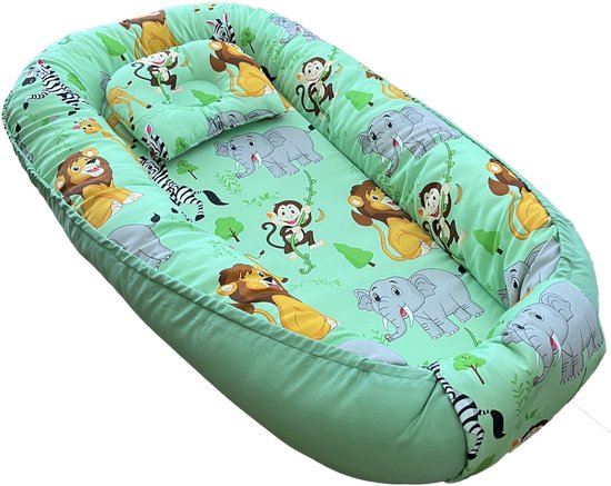 SupraGoods® - Babynestje - Babynest SET met kussen - Zacht en veilig - Kraamcadeau - Voor Jongens en Meisjes