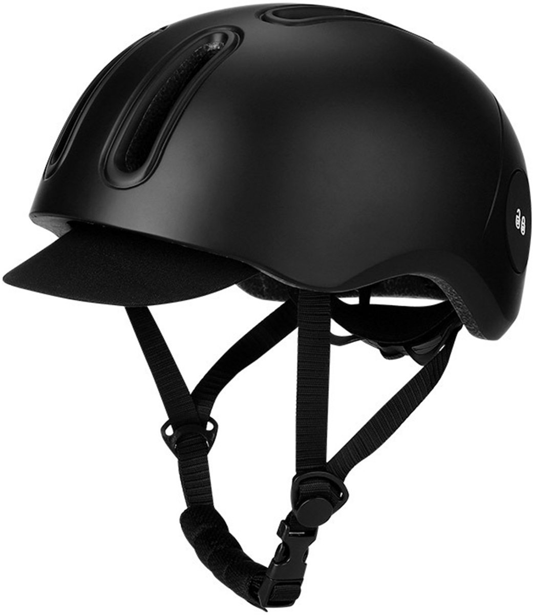 Fietshelm - Snorfiets Helm - Fietshelm Volwassenen Elektrische Fiets - Fiets helm Elektrische Fiets - Bike Helmet -Zwart-58-63CM