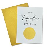 Tegoedbon, Tegoed, Cadeaubon, Cadeaukaart, DIY Kraskaart inclusief envelop, Verjaardags cadeau, Moederdag kado