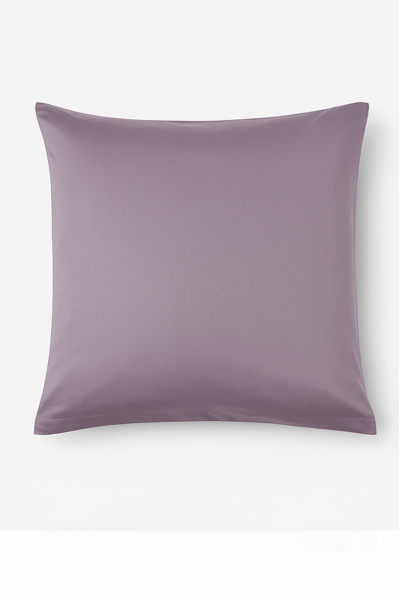 100% Katoenen Kussensloop (Set van 2) met Zijdezachte Glans – Ademend & Hypoallergeen 48x74cm-Lila/paars