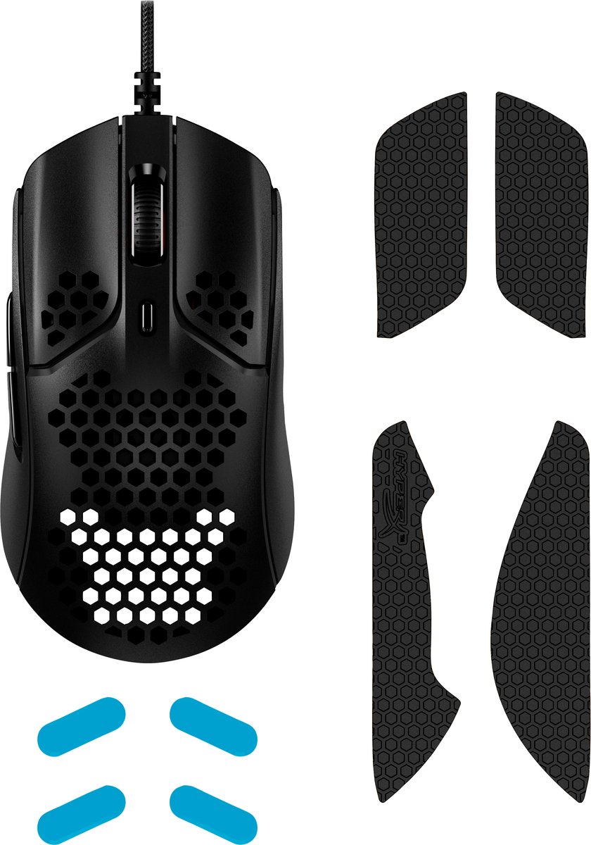 HyperX Pulsfire Haste - Bedrade Gaming Muis - RGB - 16.000 DPI - Zwart