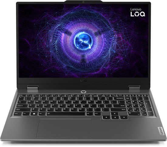 Lenovo LOQ 15IAX9 Intel® Core™ i5 i5-12450HX Laptop 39,6 cm (15.6") Full HD 24 GB DDR5-SDRAM 512 GB SSD NVIDIA GeForce RTX 3050 Wi-Fi 6 (802.11ax) Windows 11 Home Spaans Grijs - Lenovo - Hoofdafbeelding