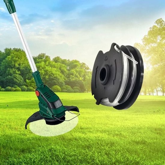 Verpakking met 6 vervangende draadspoelen voor LIDL Parkside PRTA 20-Li A1, B2, C3, PRT 550 A1, A3, PRT 300 A1 trimmers van Merkloos	 — afbeelding 4
