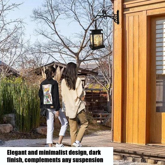 DragonX2 2 stuks metalen plantenhangers, 20 cm, plantenhanger, vogelhuisje, wandhouder, haken, bloempot, wandhouder, geschikt voor tuindecoratie, bloempotten, lichtkettingen