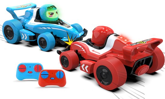 Gear2Play RC Neon Bumper Cars Pro Duo Set - RC Formule 1 Battle Cars - Lancez-vous dans un duel de pare-chocs !