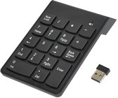 2.4G Draadloos Numeriek Toetsenbord – USB Cijfertoetsenbord – Mini Extern Keypad – Ergonomisch – Draadloze Keypad voor PC Laptop Desktop – Zwart