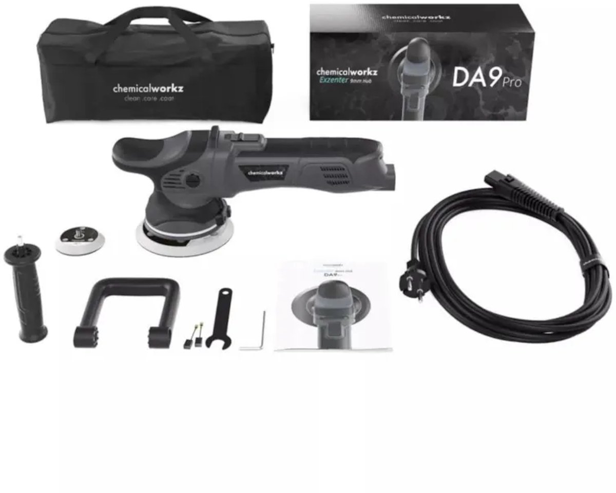 ChemicalWorkz® - DA9 (PRO) Excentrische Polijstmachine - 75mm - 125mm - 750Watt + Draagtas