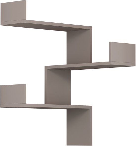 Hocus Picus Boekenkast 3 Planken - Licht Mokka - 60x60x90 cm