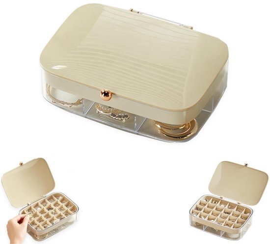 Opbergbox voor onderdelen 25 ronde bakjes. | Beads and charms