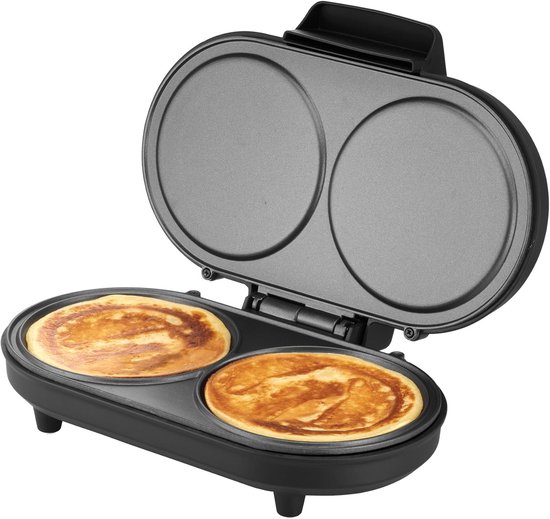 RFWR® Dubbele Pancake-Maker voor 2 Amerikaanse Pannenkoeken - Antiaanbaklaag, 1000 Watt — afbeelding 2