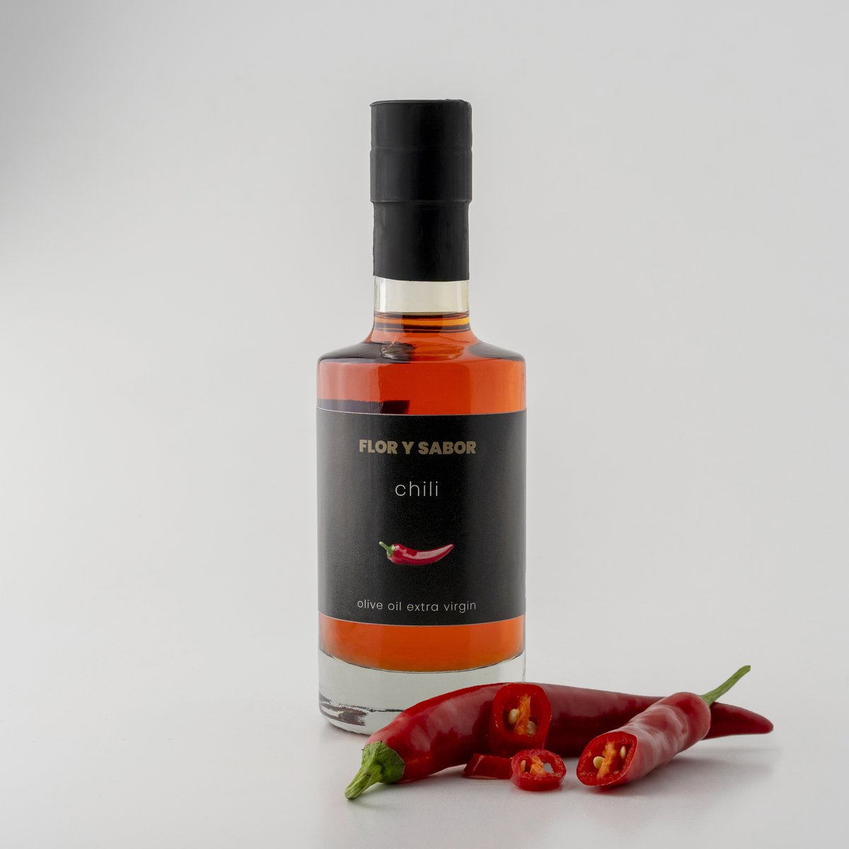 Flor y Sabor extra virgin olijfolie 'chili' - 500ml fles