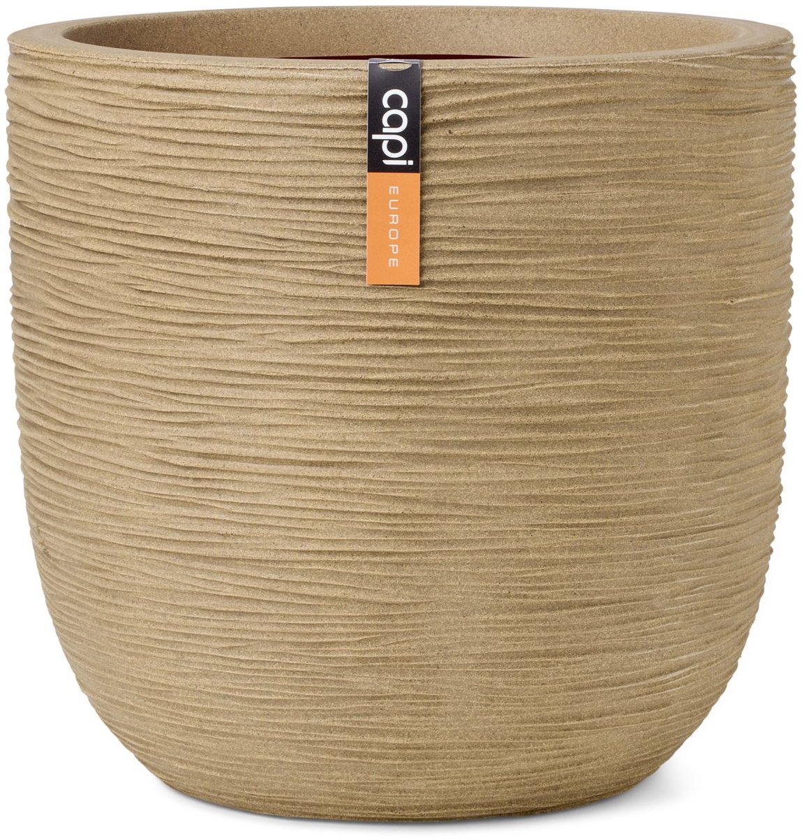 Capi Europe Flower Pot bowl Rib NL - 35x34 - Beige