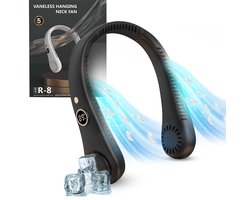 Nekventilator met Display – Nek Ventilator – Nekventilator met Koeling – Neck Fan – Draagbare Nek Ventilator – Gezichtsventilator – Hals Ventilator – Nek Fan – Hoofd Ventilator – Nek Airco – Nek Ventilator Oplaadbaar USB
