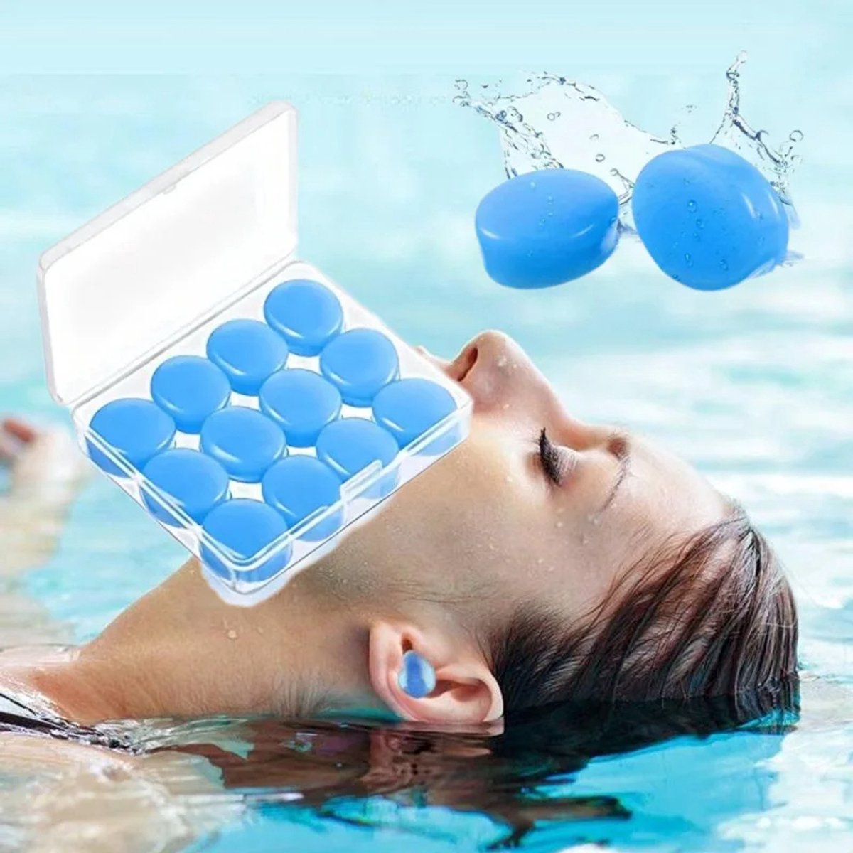 12x Siliconen Oordopjes voor Slapen – Waterdichte Geluidsisolatie Oordoppen – Ruisonderdrukking Zwemmen, Slaap, Concert en Reis