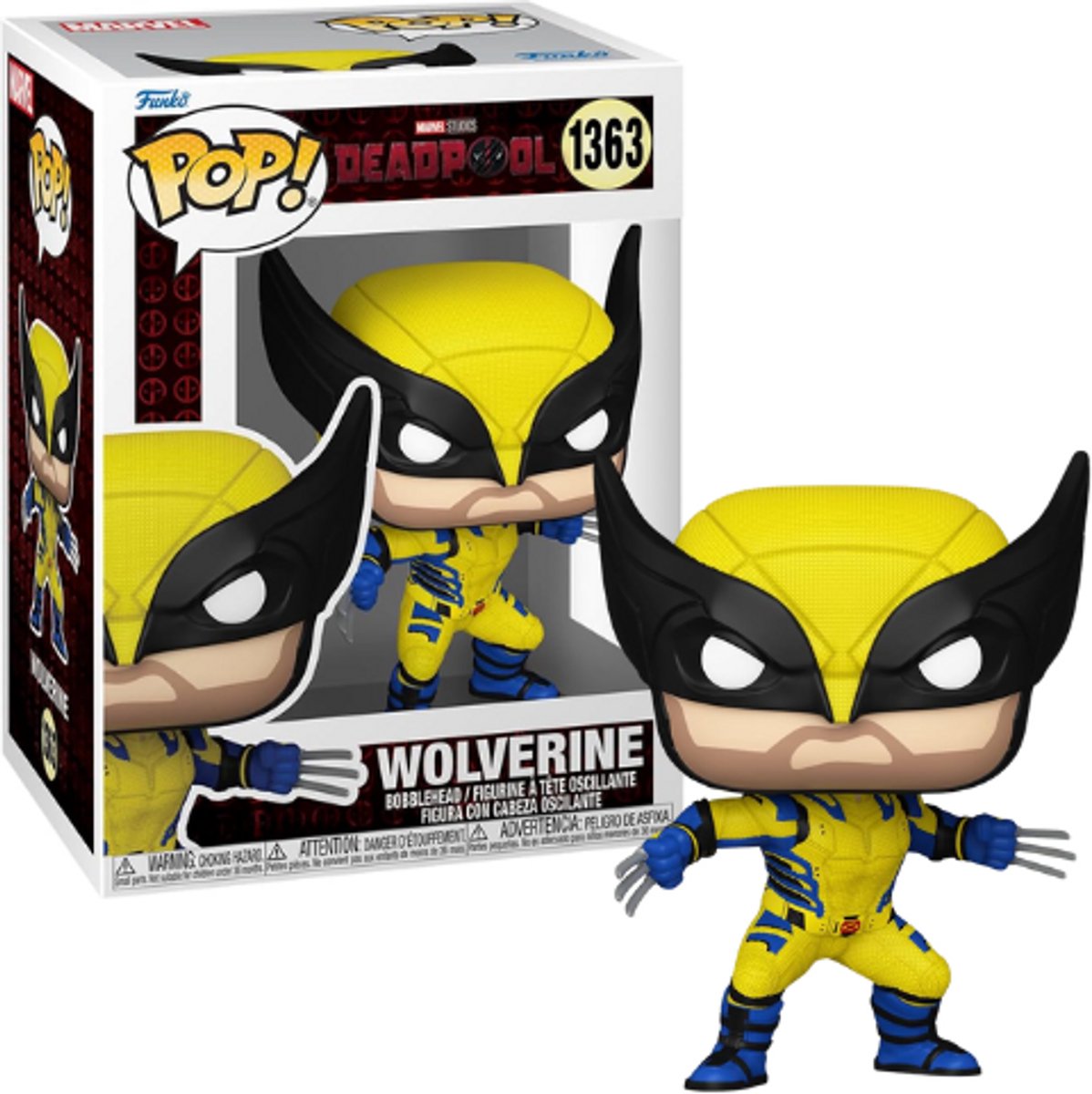 Pop Marvel: Deadpool 3 - Wolverine Funko Pop #1363 — afbeelding 7