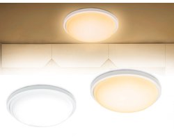 15W ronde plafondlamp met LED-sensor, radarsensor, ganglamp met bewegingsmelder, wit licht