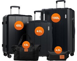 VALLSERO LG1 Trolley kofferset (M,L,XL) harde shell koffer, 
