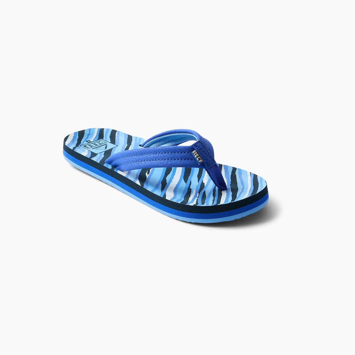 Reef Teenslipper Kids Ahi Royal Stripe Blauw