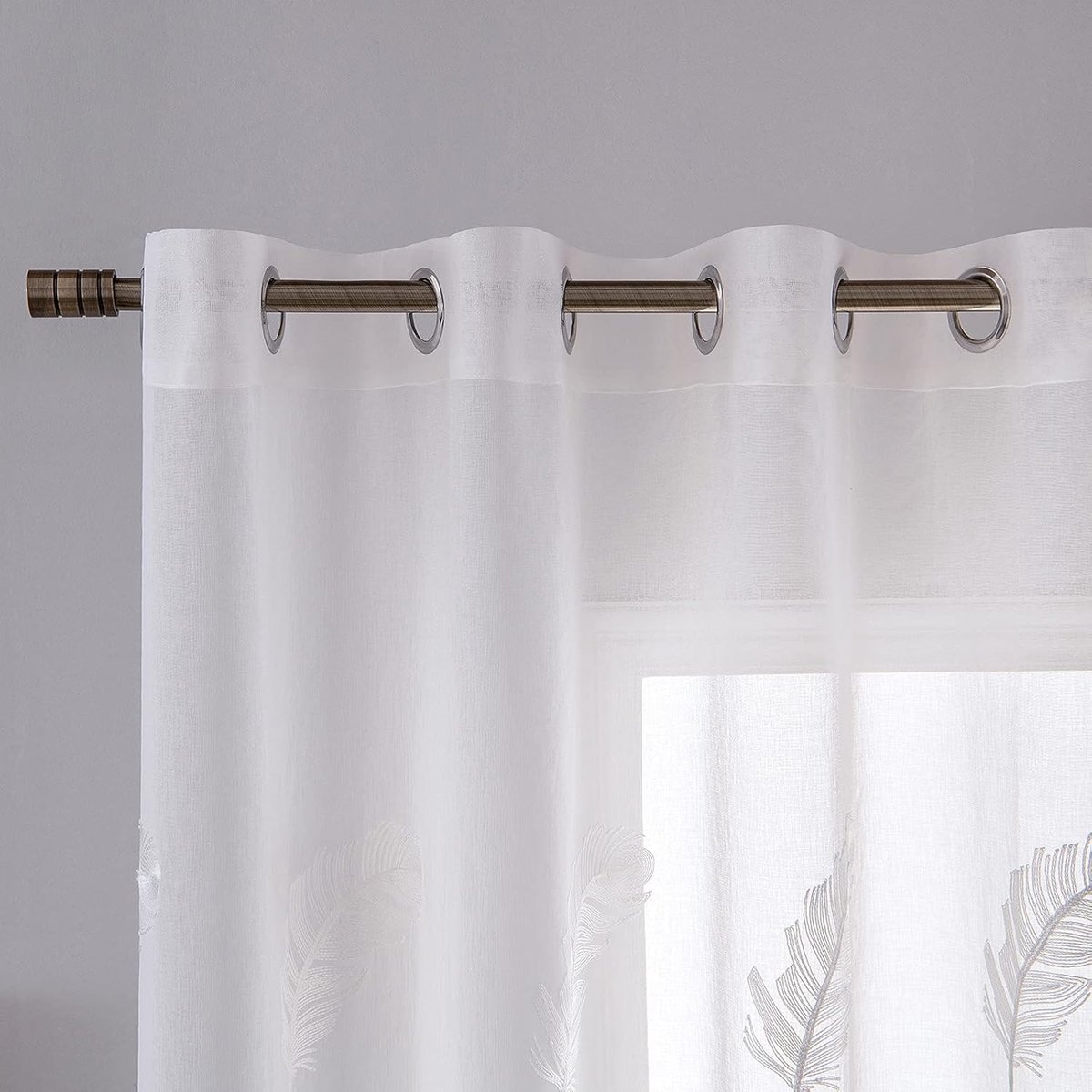 Zachte gordijnen - 100% polyester - set van 2 - 225 x 140 cm