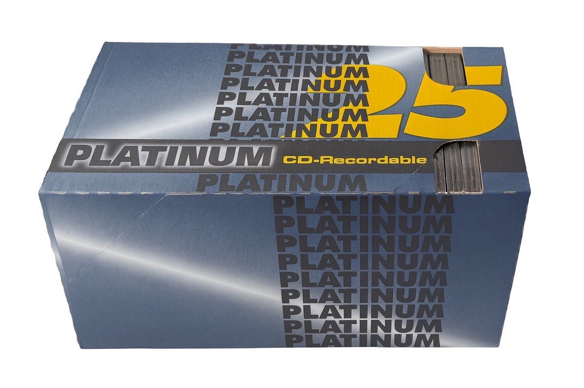 Platinum CD-R Multispeed 74 min - 650 MB - 25 stuks