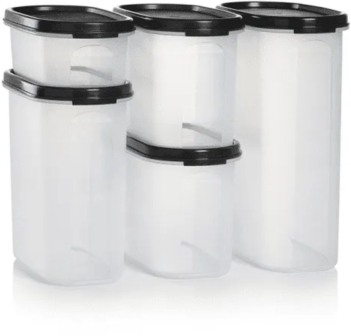 Tupperware Lot de 4 boîtes rondes modulaires Mates MM avec joints en coton