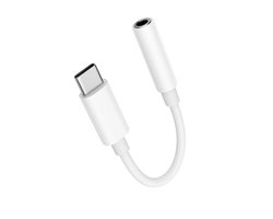 USB-C naar 3.5mm Jack Adapter - Wit - USB-C naar Aux Kabel - Audiokabel USB-C - Headphone Jack Converter