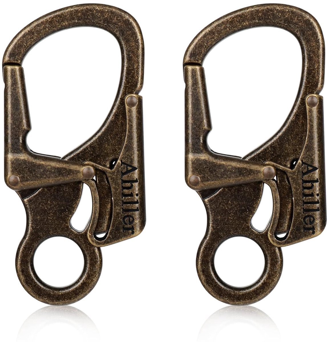 Veilige karabinerhaak - lichtgewicht en multifunctioneel - 1 stuk - zinklegering - 7,9x3,6 cm