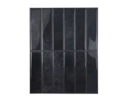 TileTastic tegelstickers premium - Zwart - 10 stuks - Geschikt voor huurwoningen - Eenvoudig aanbrengen of verwijderen - Plaktegels keuken en badkamer