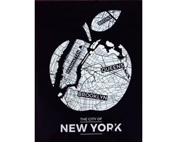 Set van 3 – Documentenmap A4 (Elastomap) – New York (Big Apple) Design – 24×31 cm – Opbergmap met 3 kleppen & hoekelastiek