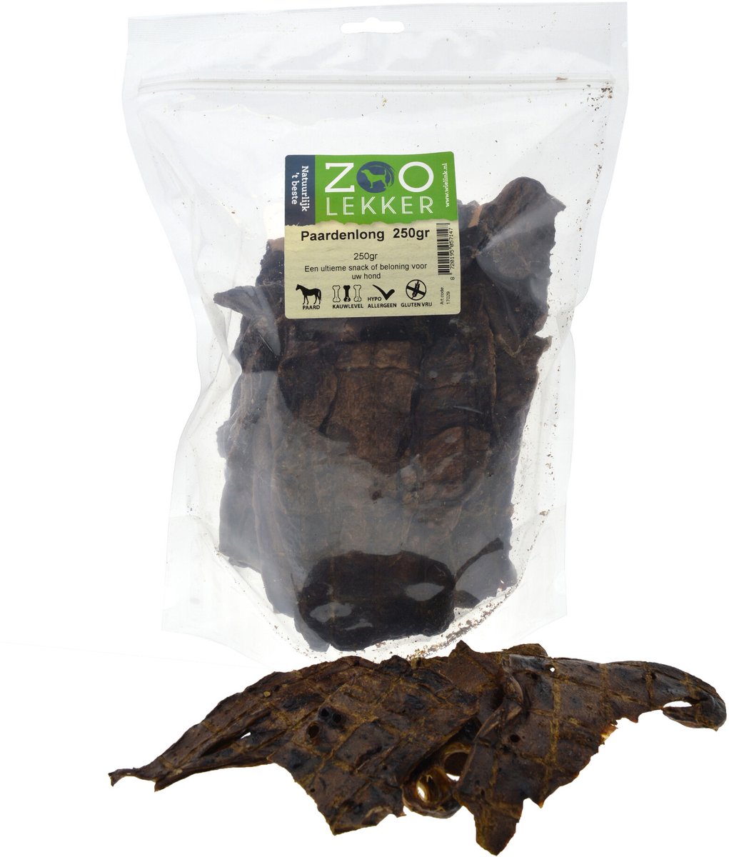 Zoolekker Paardenlong 250 gram