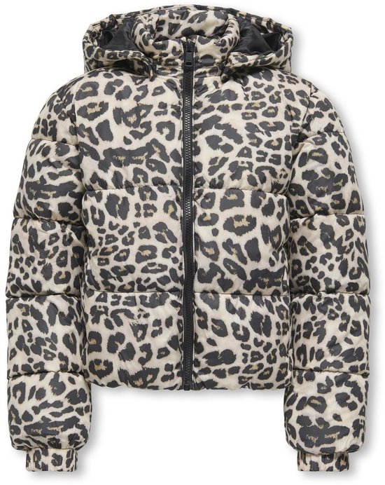 ONLY KOGDALIA SHT PUFFER AOP JACKET OTW NOOS Meisjes Jas - Silver Mink Leo