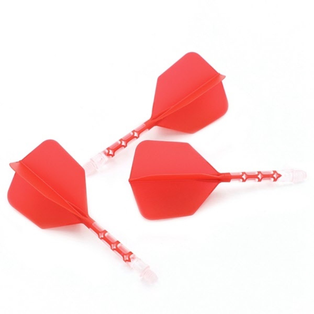 Cuesoul - ROST T19 Integrated Dart Flights - Big Wing - Red Clear