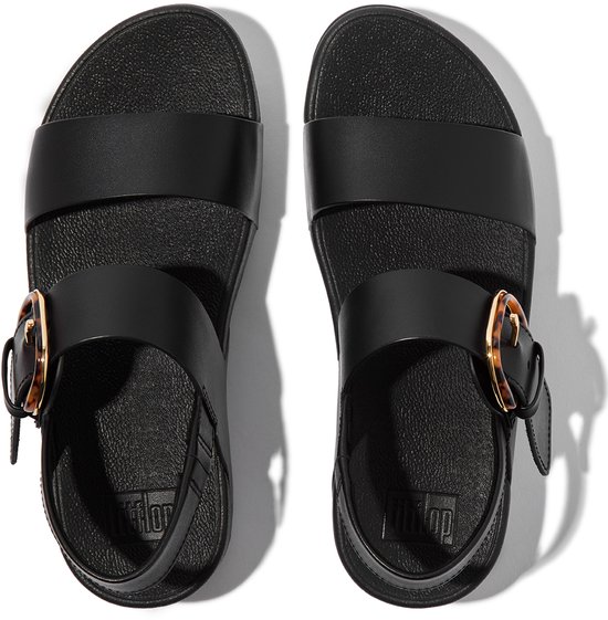 A2B25■ ※ lulu※ FitFlop FitFlop Lulu Resin-Buckle Leather Back-Strap Sandals