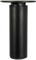 Premium verstelbare boxspring poten rond ø 3 cm - Hoogte 9,5 cm - Verstelbaar tot 13,5 cm - Diameter 3 cm - Mat zwart - Staal - Set van 12 losse verstelbare boxspringpoten - M8 schroefdraad - Universele Premium Bedpoten