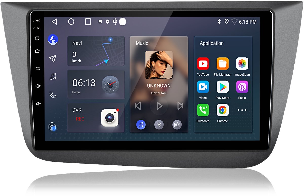 JUNSUN Autoradio - Geschikt voor Seat Altea 2004-2015, - Android 15 - 6+128 GB - Draadloos Carplay & Android Auto - Ccta-Core & GPS Navi & SWC & Bluetooth & Wifi 4G
