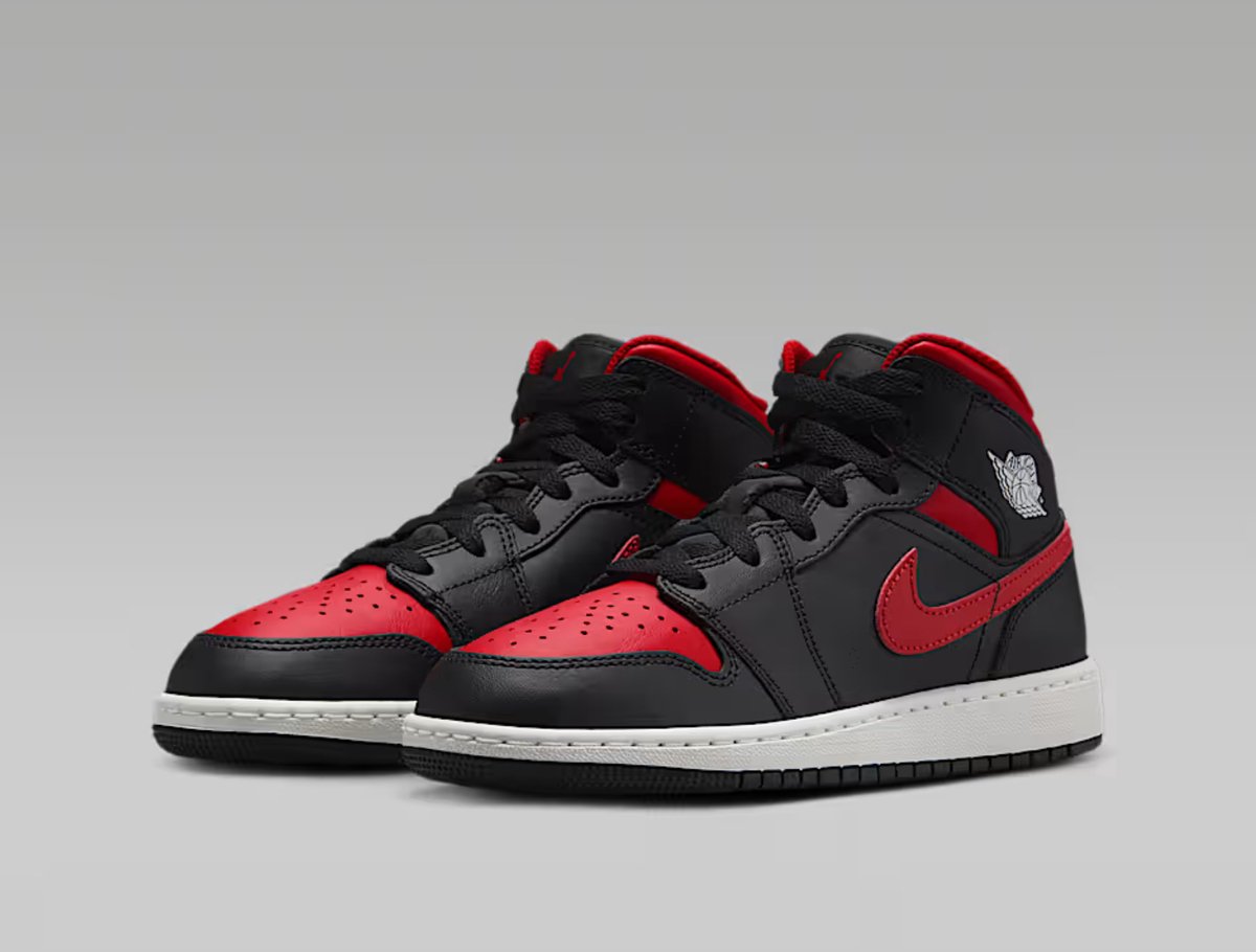 Nike Air Jordan 1 Mid GS Kinderschoenen� Zwart