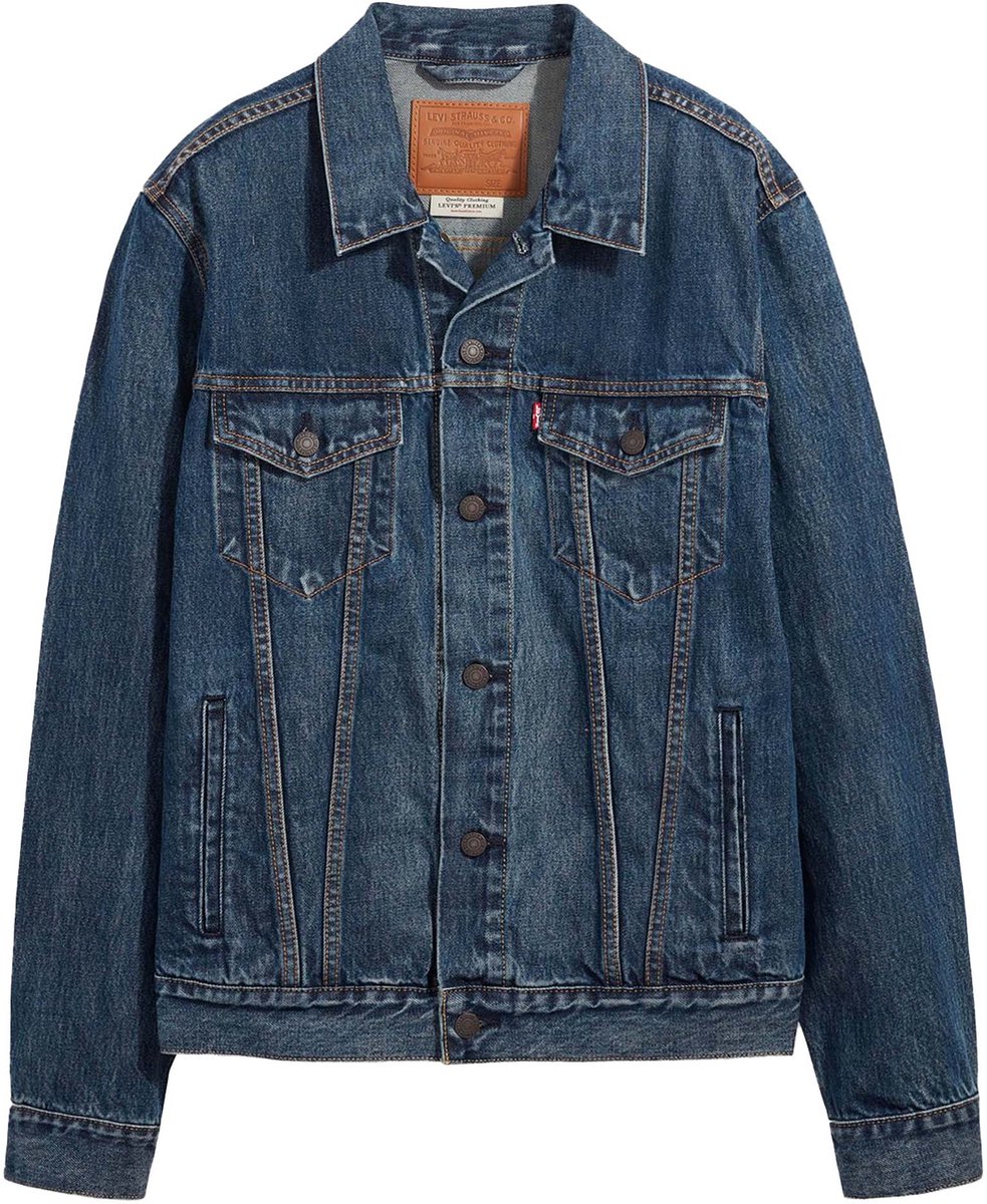 Levis Jacks De Truckerjas Broadway Terrace Truc Fashion Wear Volwassen Blauw
