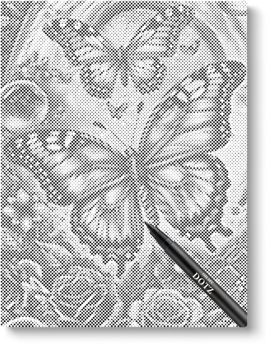 Prachtige Vlinders | Dot painting | 30x40cm | Dot painting | Oh My Dotz | Dots stippen | Diamond painting & Schilderen op nummer alternatief | Happy hobby — afbeelding 5