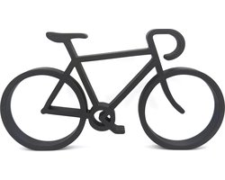 Wielrenfiets Decoratie - Zwart - 22 x 1,5 x 12 cm - Minimalistisch Design - Sportief Cadeau voor Wielrenner