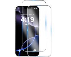 Screenprotector - 2 stuks - Geschikt voor iPhone 16 Pro Tempered Glass - Extra Sterk – beschermglas