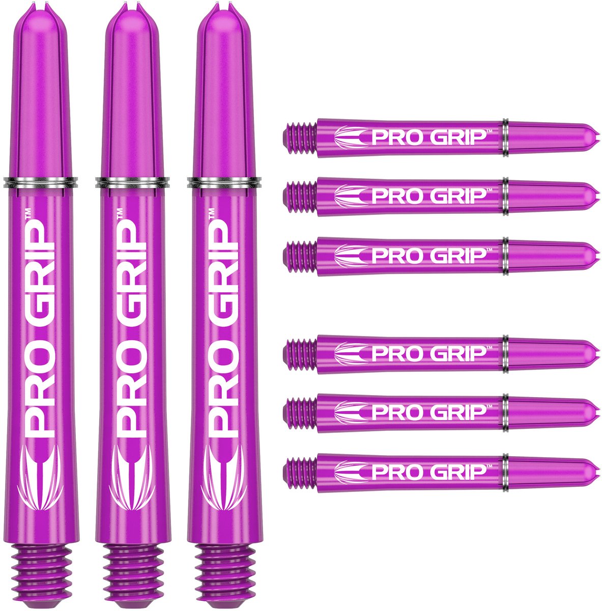 Target Pro Grip 3 Set Purple - Dart Shafts Medium